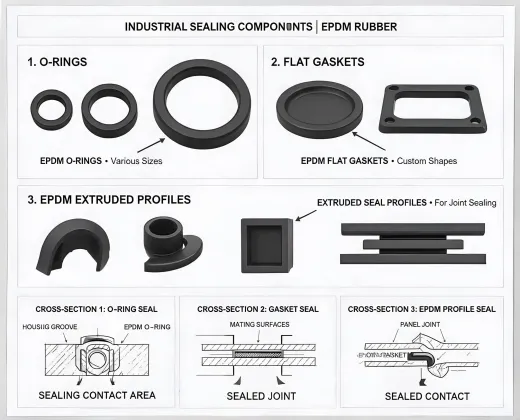 Rubber seal concept board